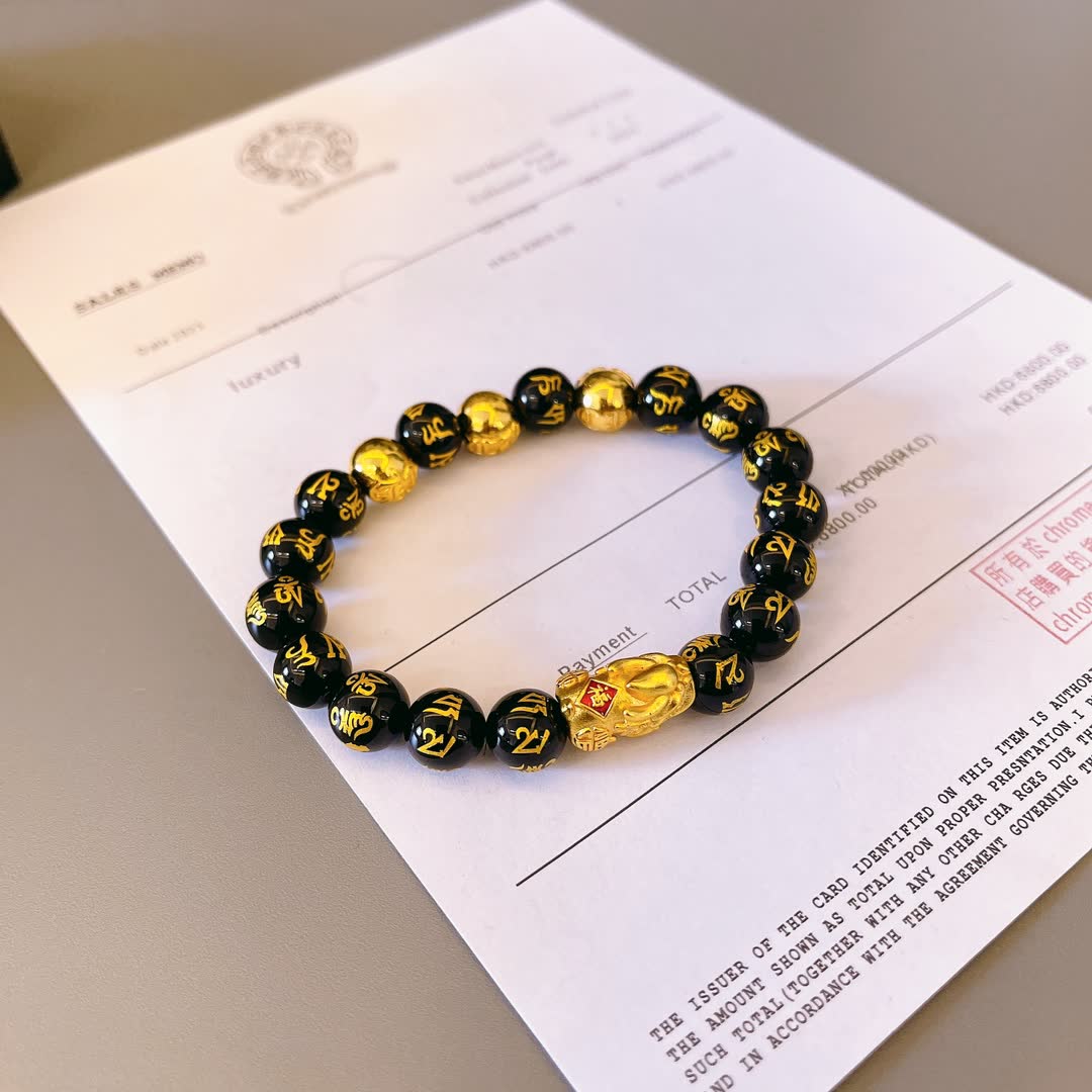 Chrome Hearts Cinnabar Buddha Bracelet